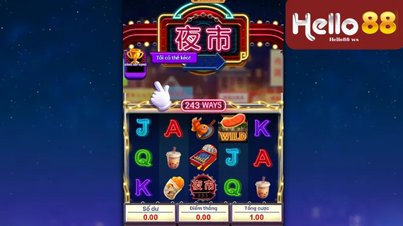 Trải nghiệm cộng đồng tại Night Market Hello88