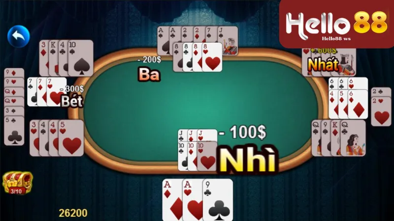 Luật chơi phỏm tá lả trên Hello88